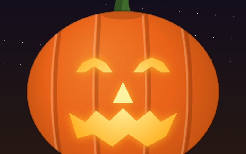 Carve-a-Pumpkin lit up