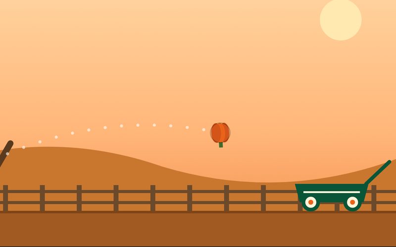 Pumpkin Toss game